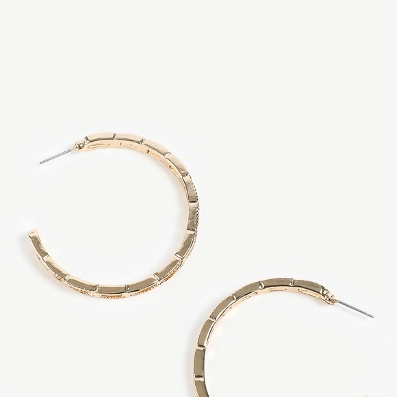 NWT! Maurices Gold Hoop Fashion Earrings - Picture 5 of 6